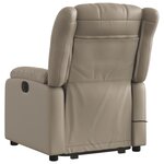 vidaXL Fauteuil inclinable de massage électrique cappuccino similicuir