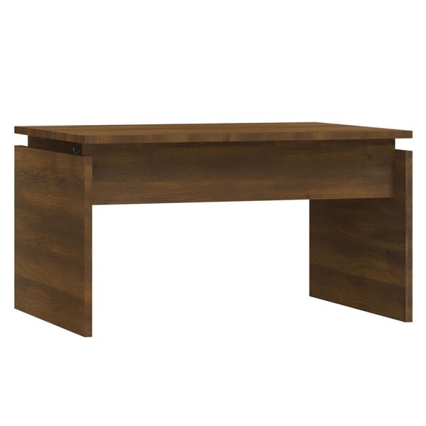 vidaXL Table basse Chêne marron 68x50x38 cm Bois d'ingénierie