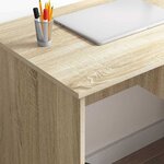 vidaXL Bureau Chêne sonoma 90 x 49.5 x 75 cm Bois d'ingénierie