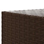 vidaXL Salon de jardin avec coussins 8 Pièces marron résine tressée
