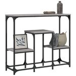 vidaXL Table console sonoma gris 89 5x28x76 cm bois d'ingénierie