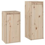 vidaXL Meubles TV 2 Pièces Bois massif de pin