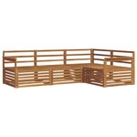 vidaXL Ensemble de canapés d'extérieur 4 pc Naturel