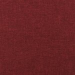 vidaXL Chaise de relaxation avec repose-pied Rouge bordeaux Tissu