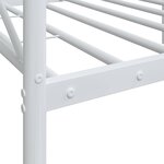 vidaXL Lit de repos sans matelas blanc 80x200 cm acier