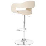 vidaXL Tabouret de bar Blanc Similicuir