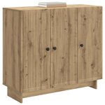 vidaXL Buffet Chêne artisanal 89 x 34 5 x 80 cm Bois d'ingénierie