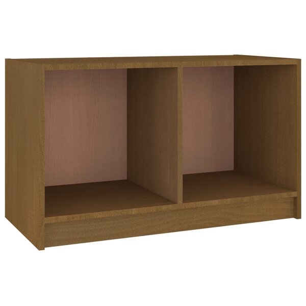 vidaXL Meuble TV Marron miel 70x33x42 cm Bois de pin massif