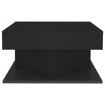vidaXL Table basse Noir 57x57x30 cm Bois d'ingénierie