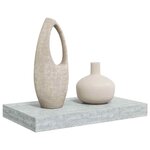 vidaXL Étagère murale flottante gris béton 40x23x3 8 cm MDF