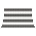 vidaXL Voile d'ombre Gris clair et blanc 4 / 5 x 3 m HDPE