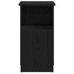vidaXL Table d'appoint Chêne noir 36 x 30 x 56 cm Bois d'ingénierie