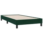 vidaXL Sommier à lattes de lit sans matelas vert foncé 80x210 cm