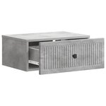vidaXL Cabinet de chevet Gris béton 49 x 34 5 x 20 cm