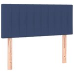 vidaXL Sommier à lattes de lit avec matelas Bleu 80x200 cm Tissu