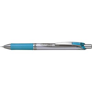 Porte-mine energize pl77 pointe 0 7mm argent/bleu ciel x 12 pentel