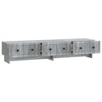 vidaXL Meuble TV 147 x 34 5 x 30 cm Sonoma gris Bois d'ingénierie