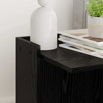 vidaXL Enceinte pour bac à litière pour chat Chêne noir