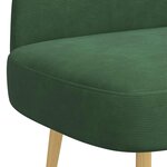 vidaXL Banc rembourré avec dossier Vert jungle 110 x 60 x 76 cm