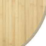 vidaXL Tapis rond naturel clair 100 cm bambou