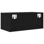 vidaXL Meubles TV 2 Pièces chêne noir 60x31x25 5 cm bois d'ingénierie