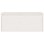 vidaXL Meubles TV 4 Pièces Blanc Bois massif de pin