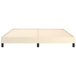 vidaXL Cadre de lit Crème 160x200 cm Similicuir