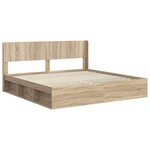 vidaXL Cadre de lit avec rangement et tête de lit 2 pc