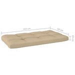 vidaXL Salon de jardin palette 4Pièces avec coussins Bois de pin imprégné