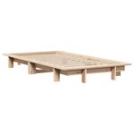 vidaXL Cadre de lit sans matelas 90x200 cm bois de pin massif