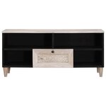 vidaXL Unites TV avec tiroir Blanc 105 x 33 x 46 cm Bois d'ingénierie