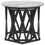 vidaXL Table d'appoint 2 Pièces Gris Sonoma Bois d'ingénierie et acier