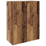 vidaXL Armoire Murale 2 Pièces Bois ancien 69 5 x 34 x 90 cm