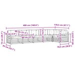 vidaXL Ensemble de canapés d'extérieur 6 pc Naturel et Beige