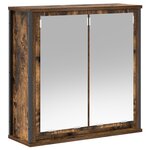 vidaXL Ensemble de meubles de salle de bain 5 pièces en bois d'ingénierie chêne fumé