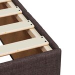 vidaXL Sommier à lattes de lit avec matelas Marron foncé 120x200 cm