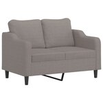 vidaXL Ensemble de canapés 3 Pièces avec coussins Taupe Tissu