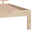 vidaXL Cadre de lit sans matelas bois de pin massif 140x190 cm