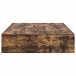 vidaXL Cadre de lit Chêne fumé 190 x 120 x 31 5 cm Bois d'ingénierie