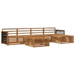 vidaXL Ensemble de canapés d'extérieur 6 pc Naturel