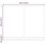 vidaXL Auvent Rétractable avec Beige 400 ×300 cm tissu