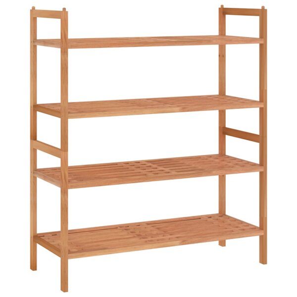 vidaXL Étagères à chaussures 2 Pièces 69x27x41 cm Bois massif de noyer