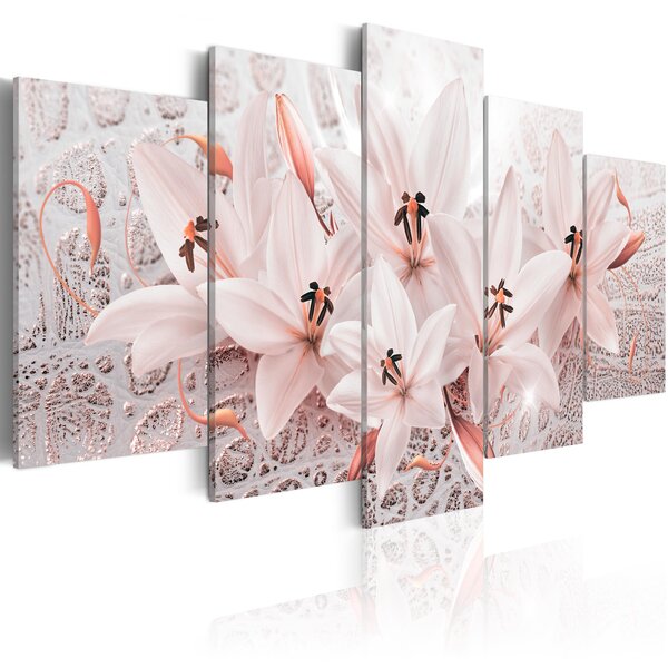 Tableau - pink poem l x h en cm 200x100