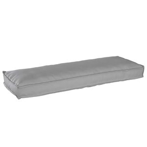 vidaXL Coussin pour banc de palette Gris 120 x 40 x 8 cm Tissu Oxford