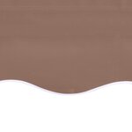 vidaXL Tissu de remplacement pour auvent Marron 6x3 m