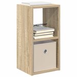 vidaXL Table de chevet avec tiroir Chêne Sonoma 25 5 x 22 x 49 5 cm