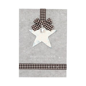 Carte de voeux - fêtes de fin d'année - joyeux noël - étoile