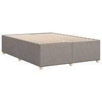vidaXL Cadre de lit sans matelas taupe 160x200 cm tissu
