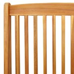 vidaXL Chaises de jardin pliantes avec coussin gris - 2 pièces en bois d'acacia massif