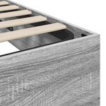 vidaXL Cadre de lit ottoman avec stockage Gris Sonoma 80 5 x 200 cm